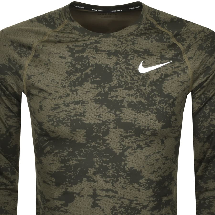 Alternative Image for ProductNike Training Camo Long Sleeve T Shirt Green2